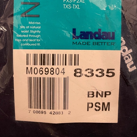 Navy Landeau Scrub Bottoms-New w tags/plastic wrap - Picture 6 of 6